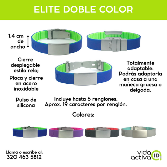 2. Pulsera ELITE DOBLE COLOR